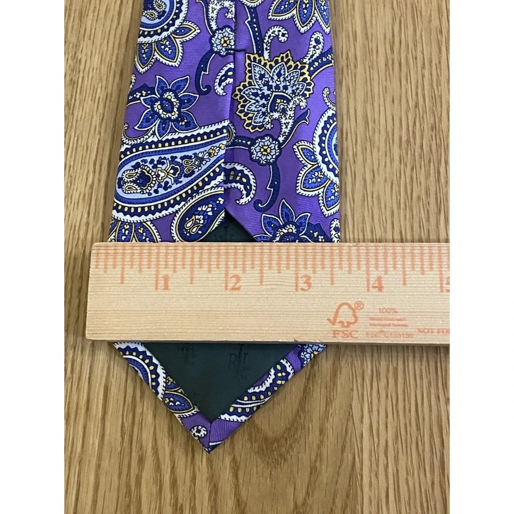 Lauren Ralph Lauren Paisley Purple Tie 3.5